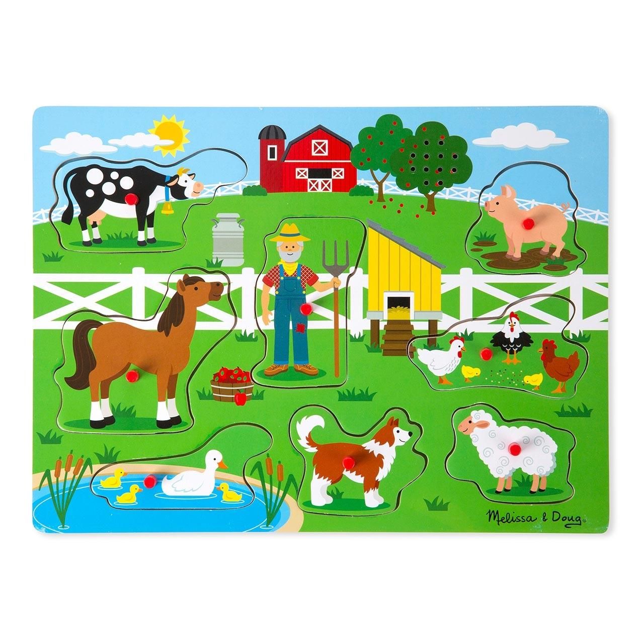 Melissa & Doug Hangos puzzle, Old MacDonald farmja