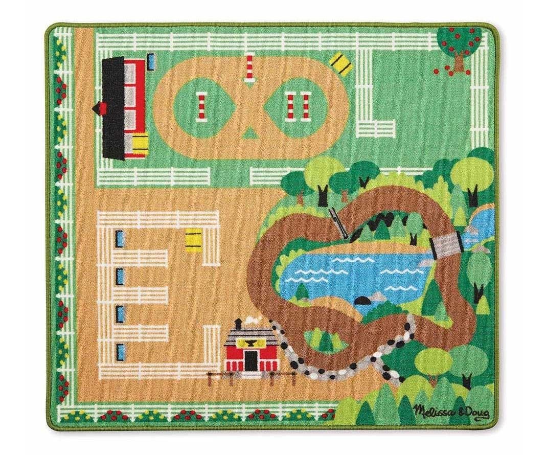 Melissa & Doug Játszószőnyeg 100x90 cm, lovak