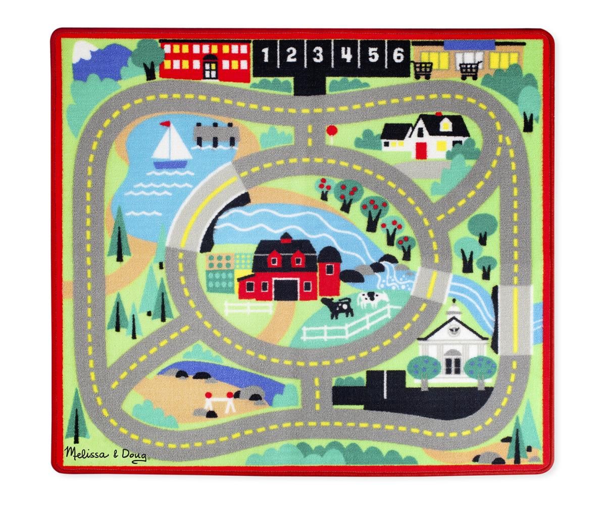 Melissa & Doug Játszószőnyeg 100x90 cm, város