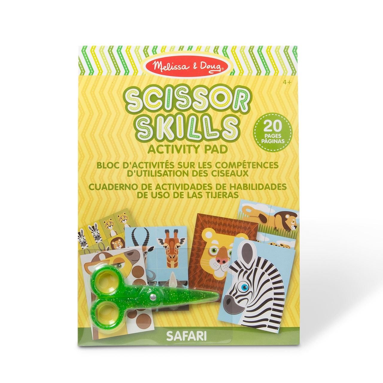 Melissa & Doug Készségfejlesztő játk, olló gyakorló, szafari