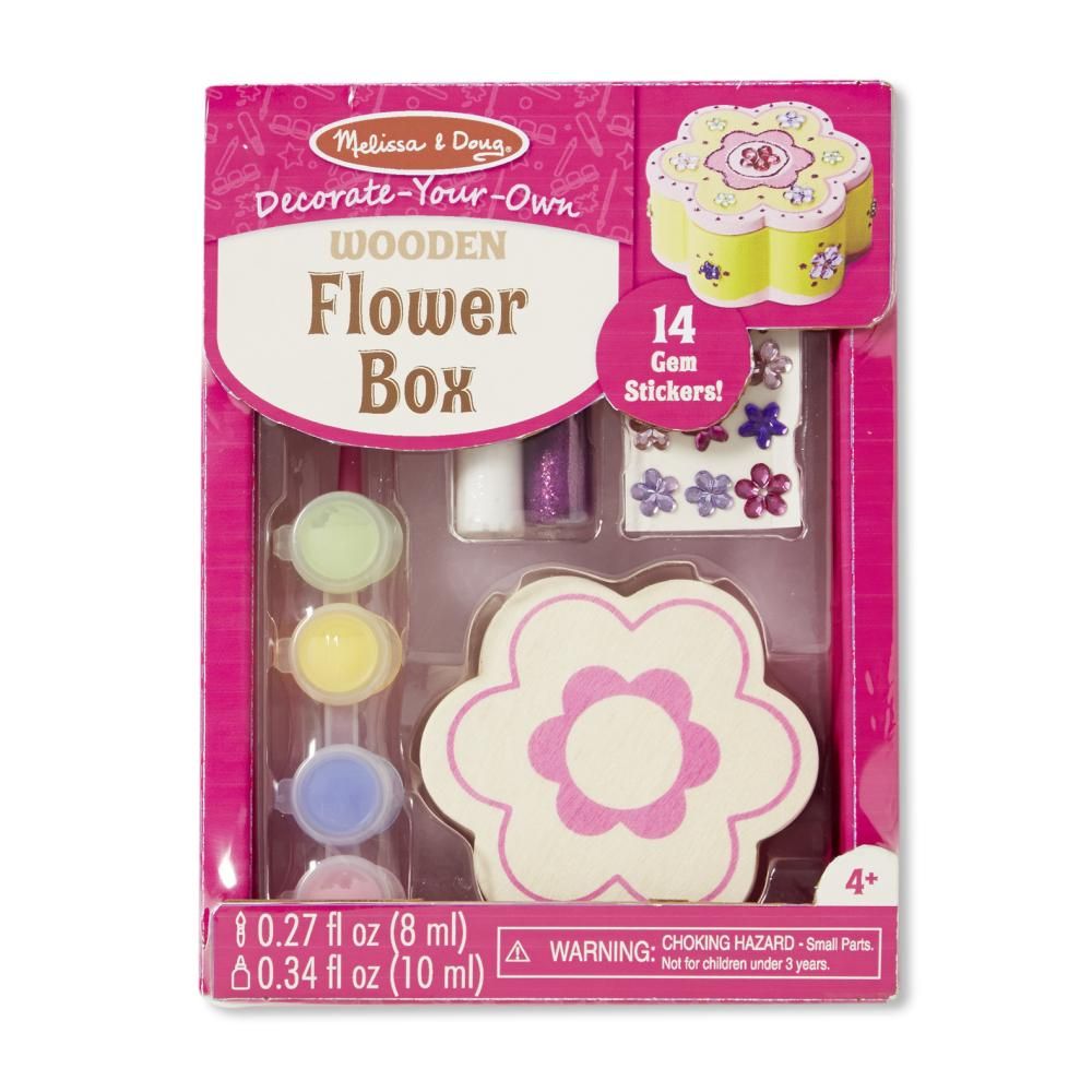 Melissa & Doug Kreatív játék, Díszítsd fel! virágos doboz