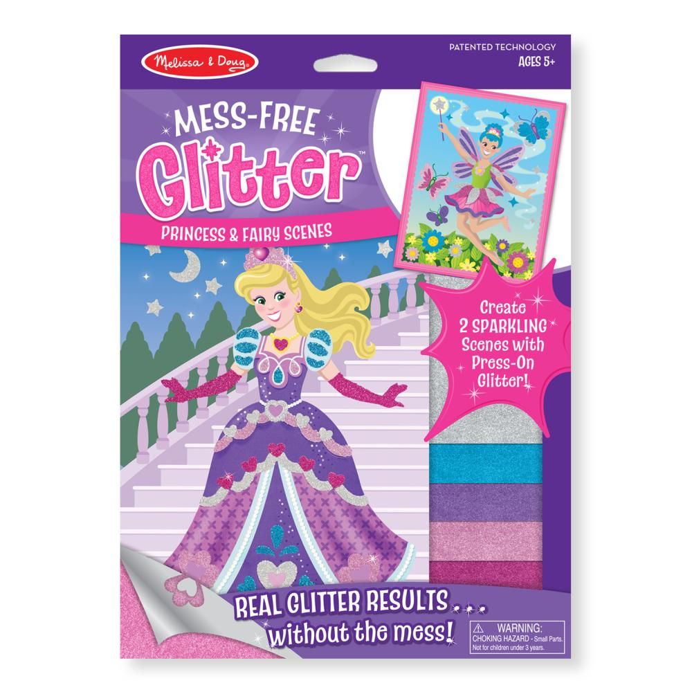 Melissa & Doug Kreatív játék, Glitter képkészítő, hercegnő és tündér 