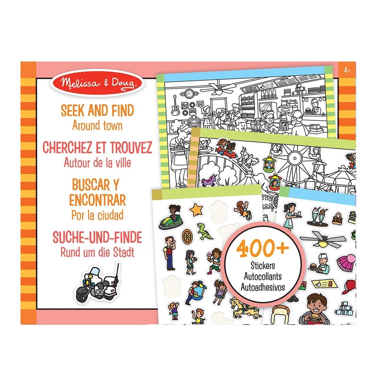 Melissa & Doug Kreatív játék, Keresd meg, matrica készlet