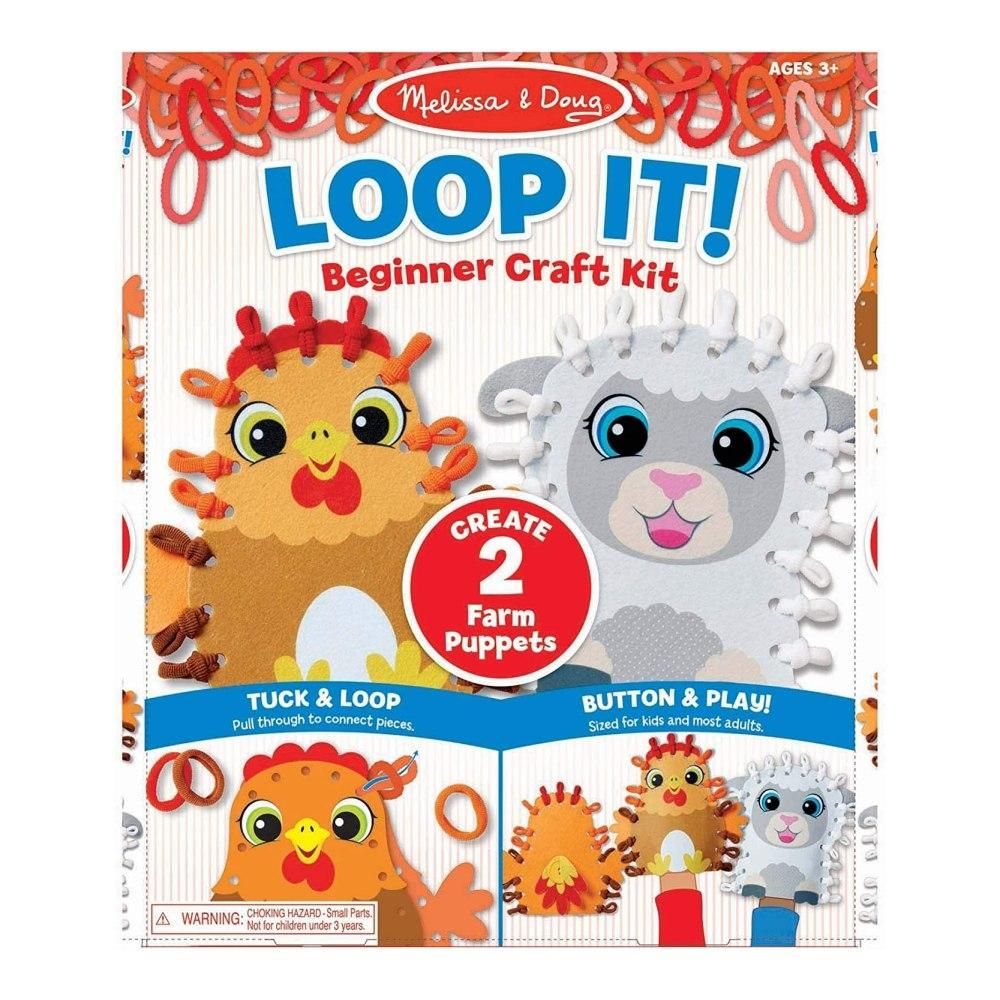 Melissa & Doug Kreatív játék kezdőknek, Hurkold! - farmállatka bábok