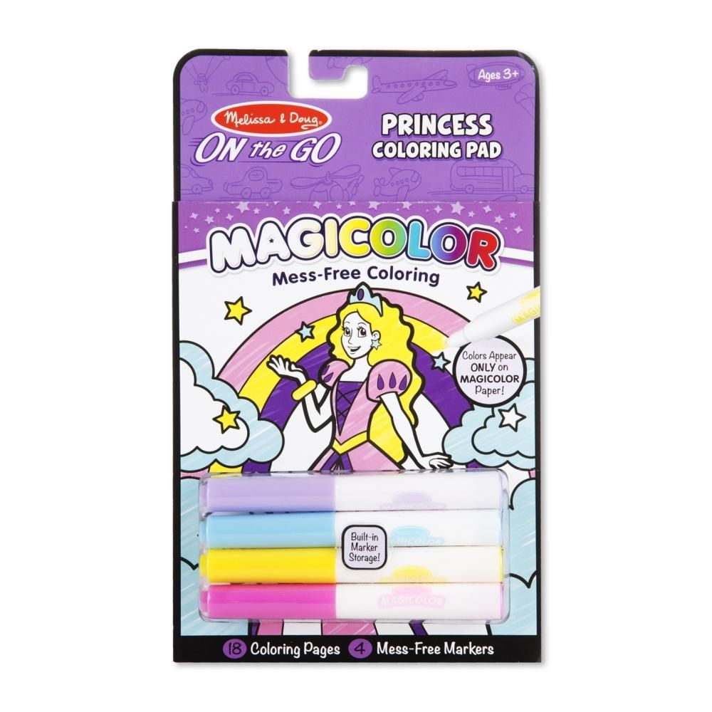 Melissa & Doug Kreatív játék, Mágikus színező füzet, hercegnő