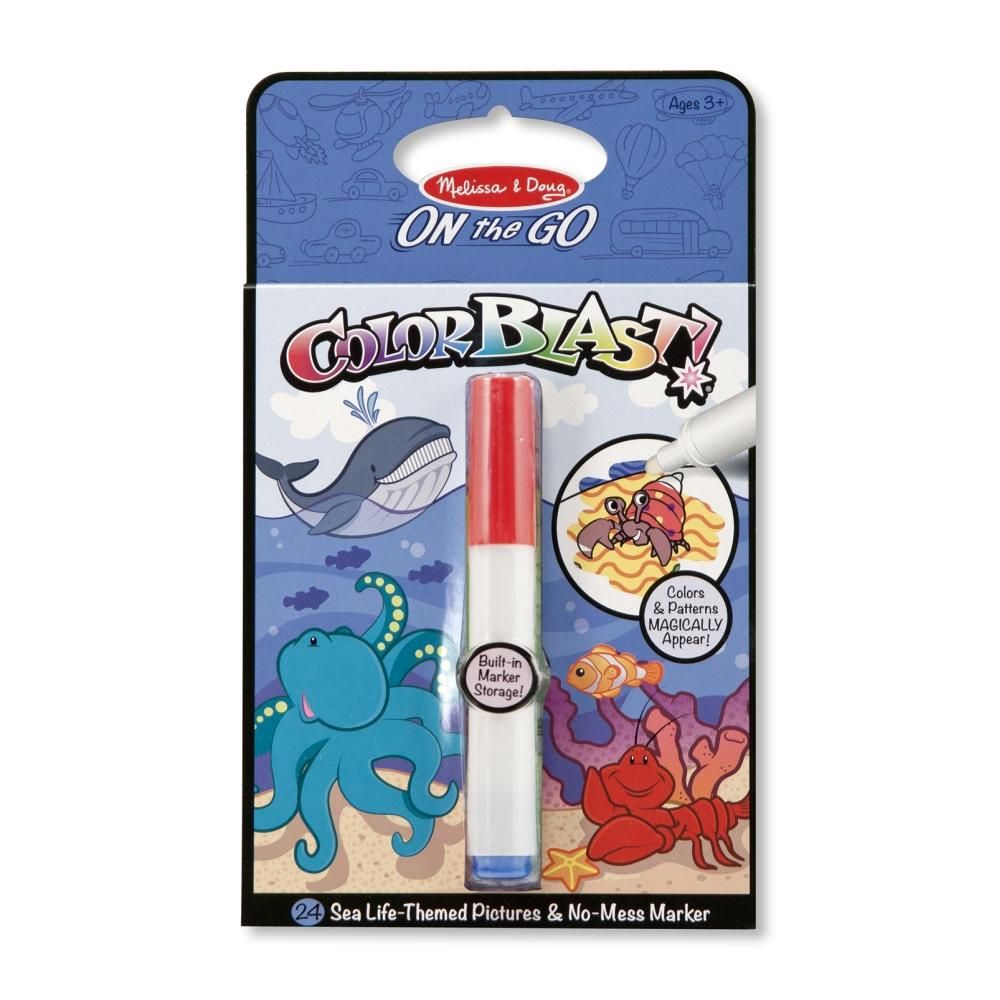 Melissa & Doug Kreatív játék, Színrobbanás színező füzet, a tenger világa
