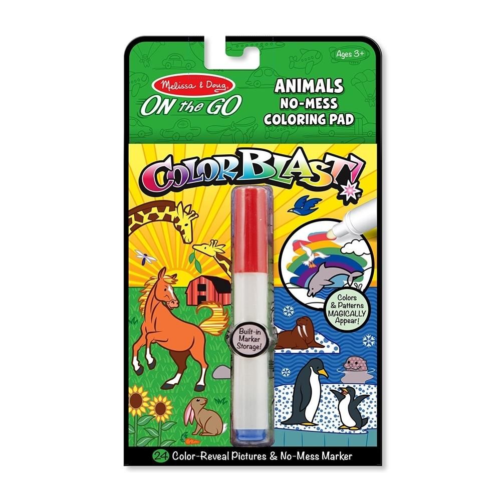 Melissa & Doug Kreatív játék, Színrobbanás színező füzet, állatok
