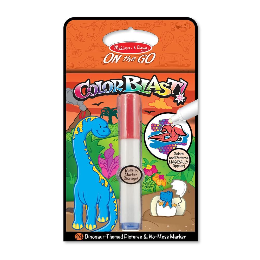 Melissa & Doug Kreatív játék, Színrobbanás színező füzet, dínók