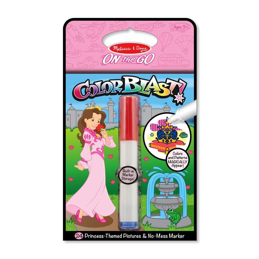 Melissa & Doug Kreatív játék, Színrobbanás színező füzet, hercegnő