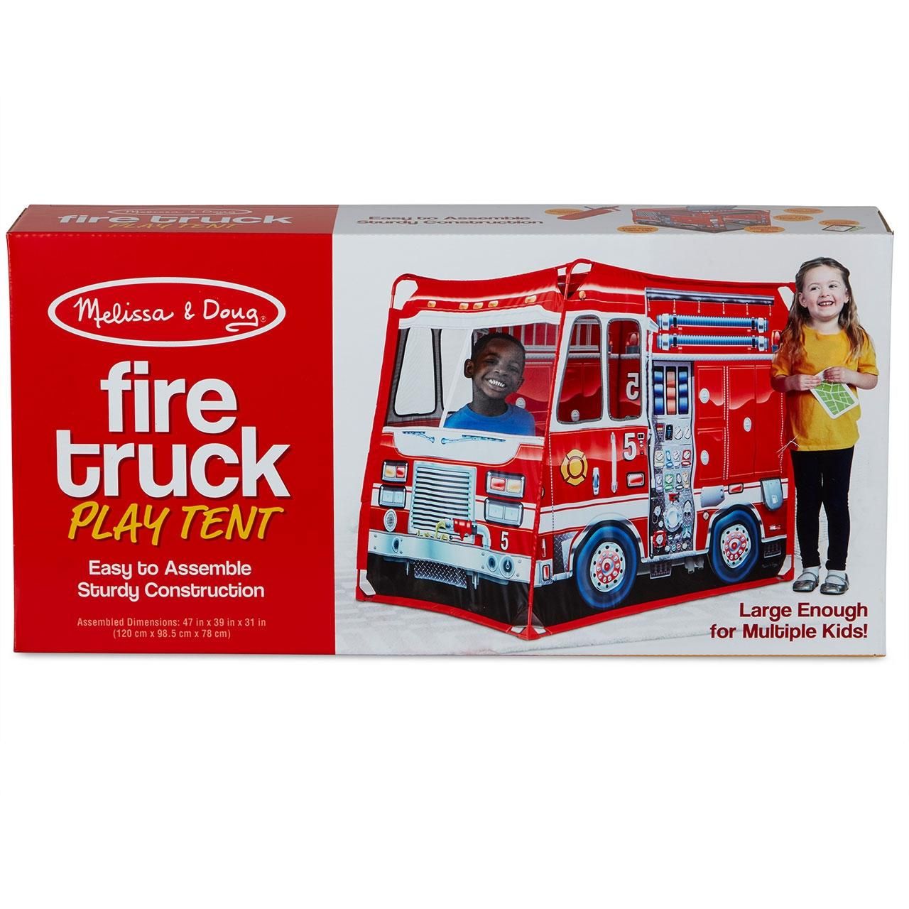 Melissa & Doug Sátrak és felszerelések, tűzoltó autó sátor