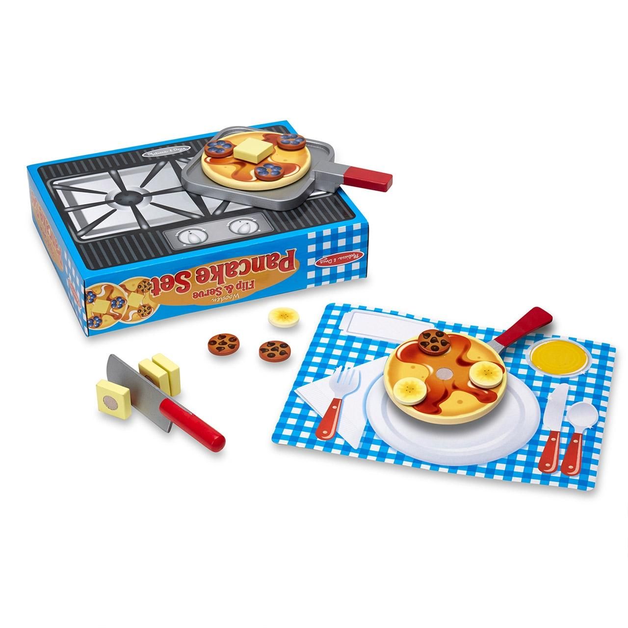 Melissa & Doug Sütés-főzés, fa palacsintasütő készlet