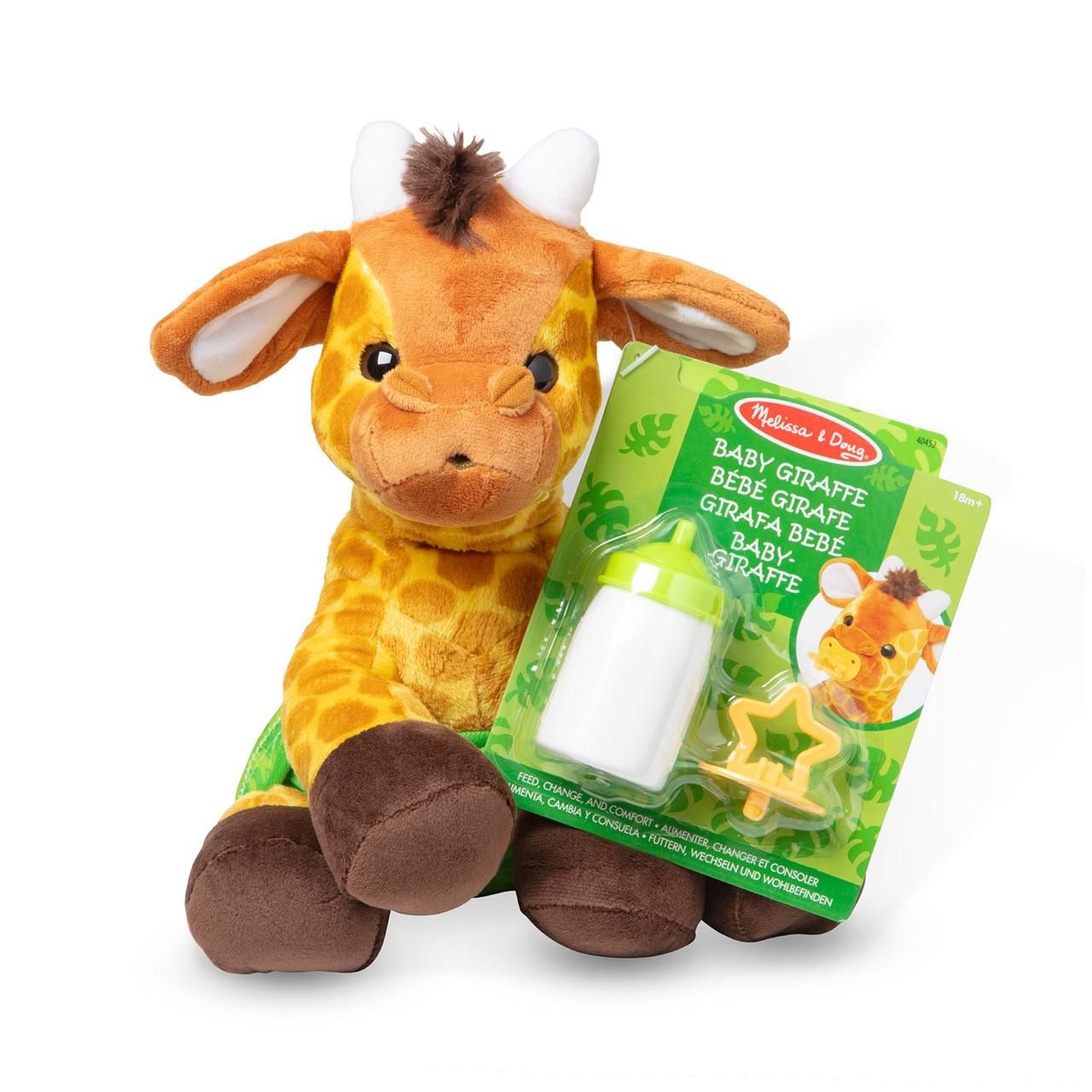 Melissa & Doug, szerepjáték, plüss bébi zsiráf
