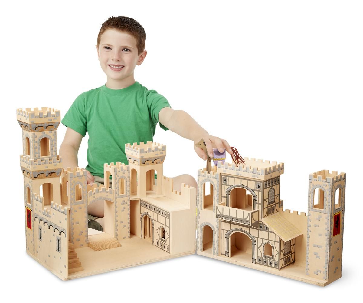 Melissa & Doug Szétnyitható fa kastély, Középkori