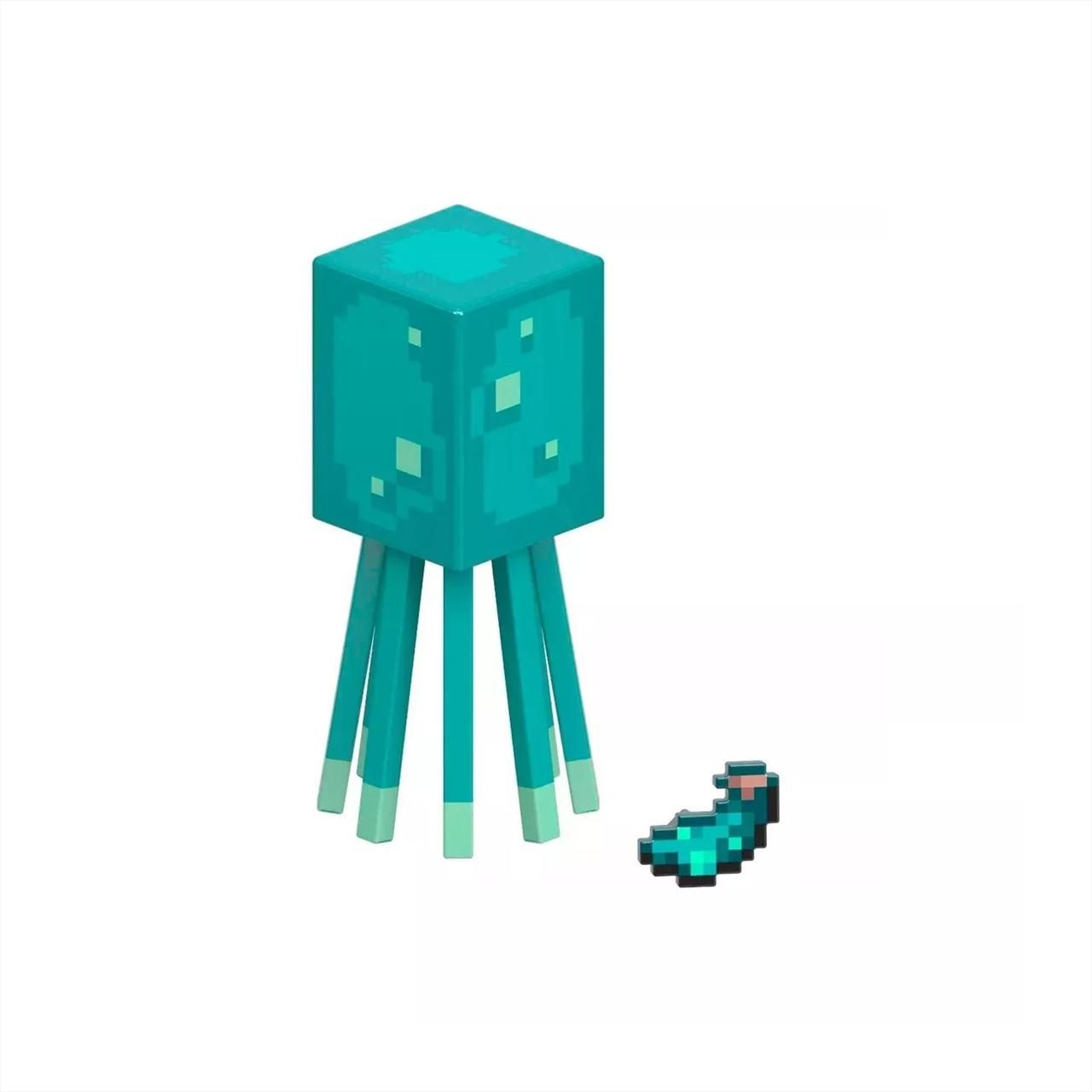 Minecraft Figura, 8 cm - Glow Squid (GTP08/HLB16)