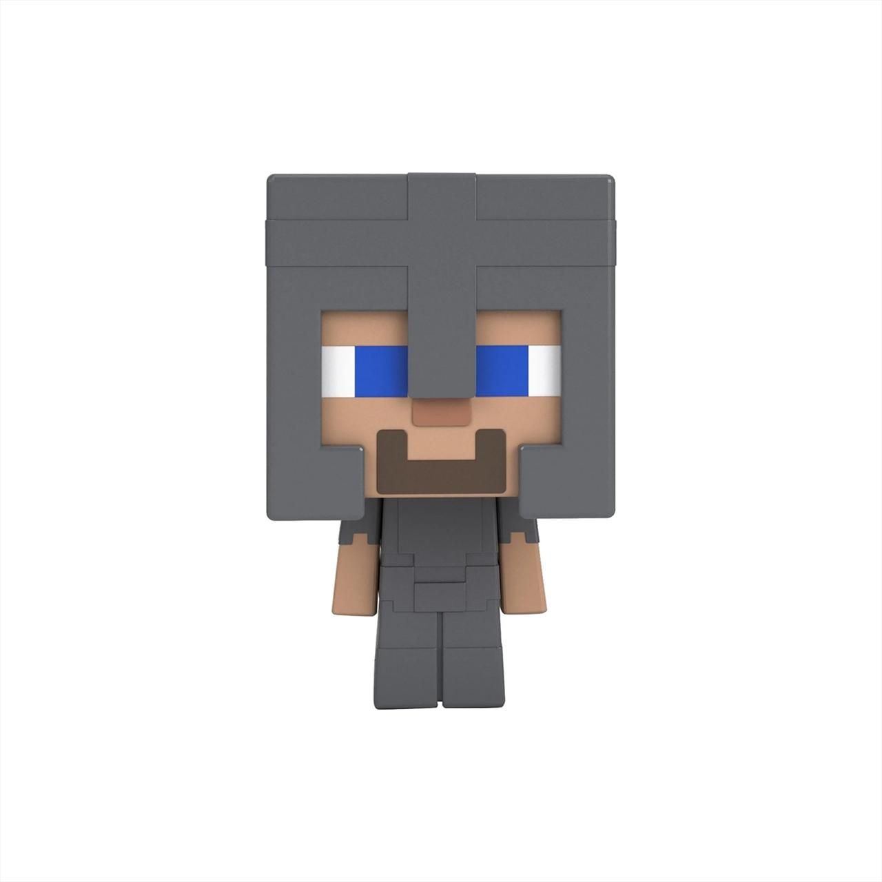Minecraft Mini Mob Head - Steve Natherite Armor páncélban (HDV64/HKR63)