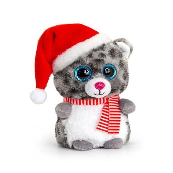 Mini Motsu karácsonyi plüssfigura 10 cm - hóleopárd