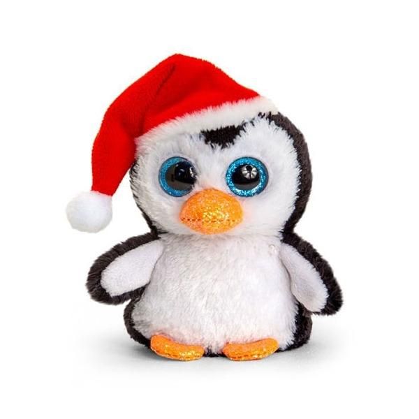 Mini Motsu karácsonyi plüssfigura 10 cm - pingvin