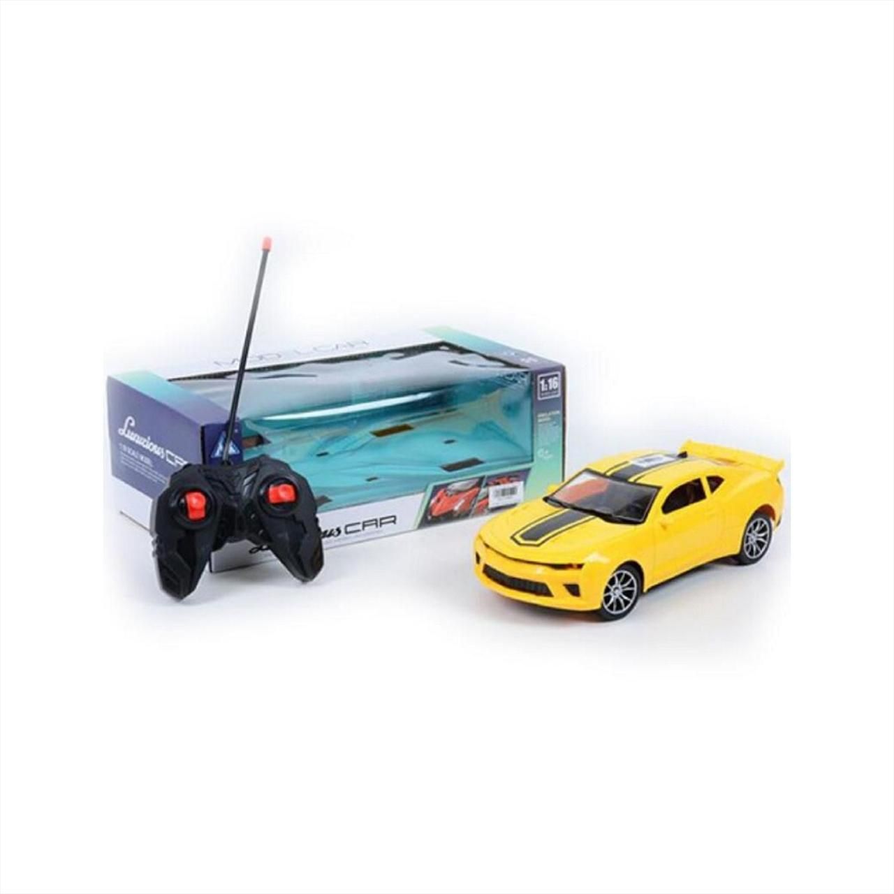 MK Toys 1/16 RC Sportautó sárga, fénnyel