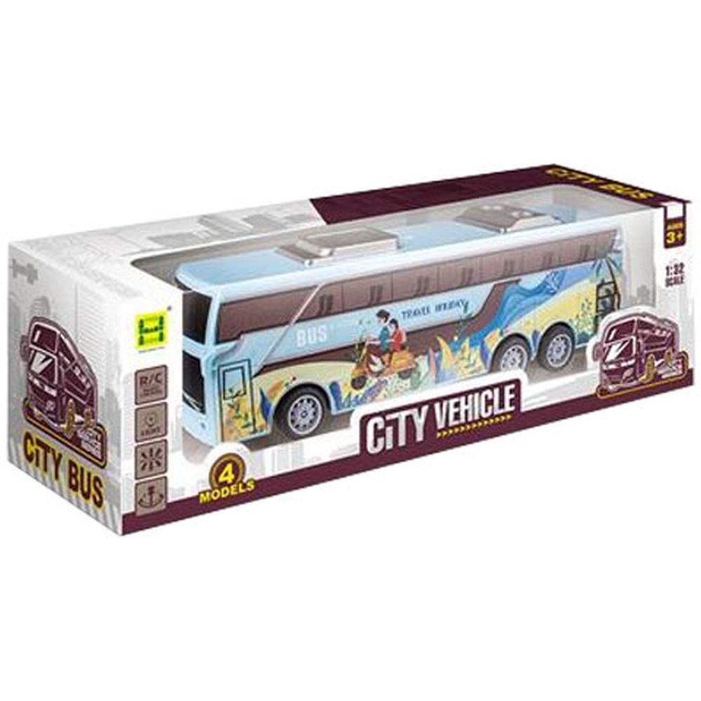 MK Toys 1/32 RC Távirányítós City busz, fénnyel