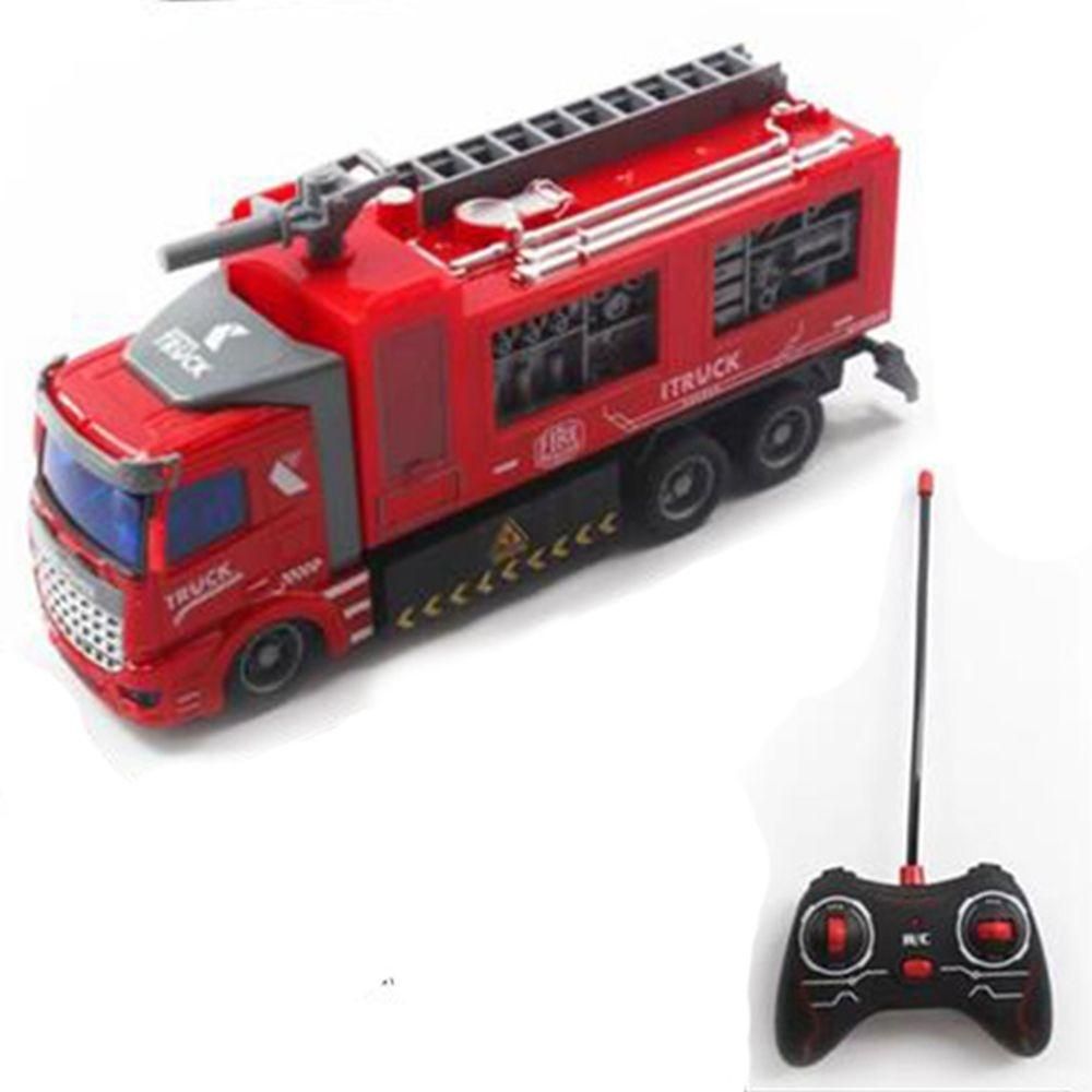 MK Toys RC Tűzoltóautó, 4 féle funkcióval és fénnyel