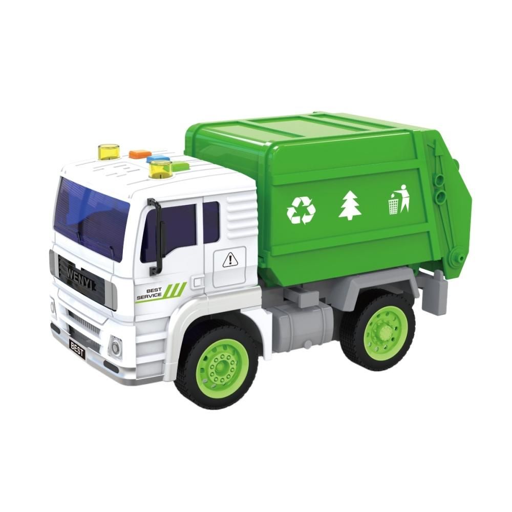Mondo Elektronikus szelektív hulladékgyűjtő teherautó 20 cm, hanggal és fénnyel