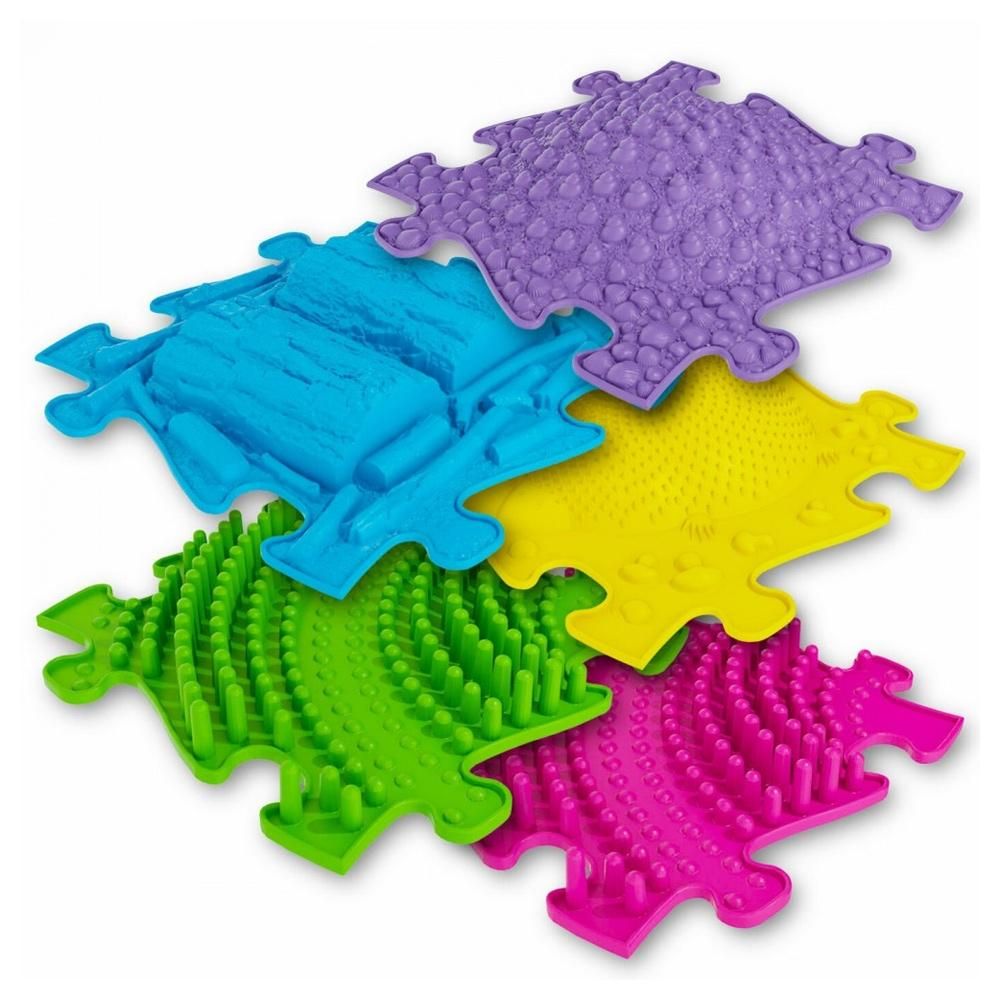 Muffik ortopédiai puzzle szőnyeg - 3D kiegészítő készlet, A változat, 5 db