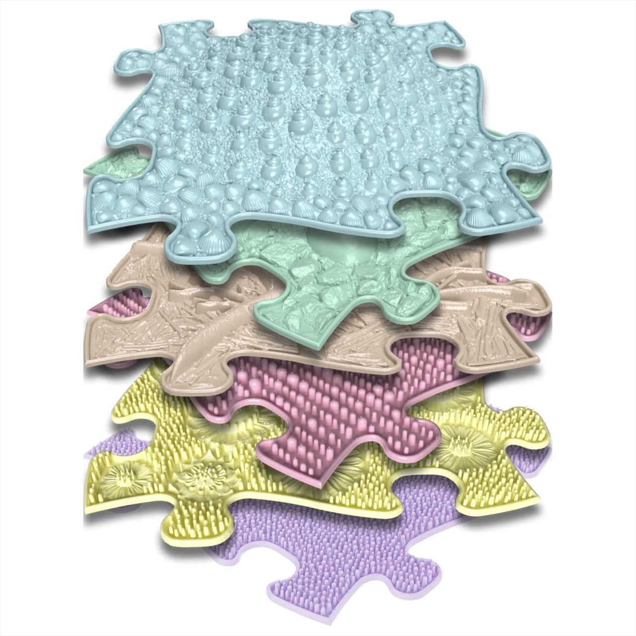 Muffik ortopédiai puzzle szőnyeg - Bébi készlet, B változat, 6 db