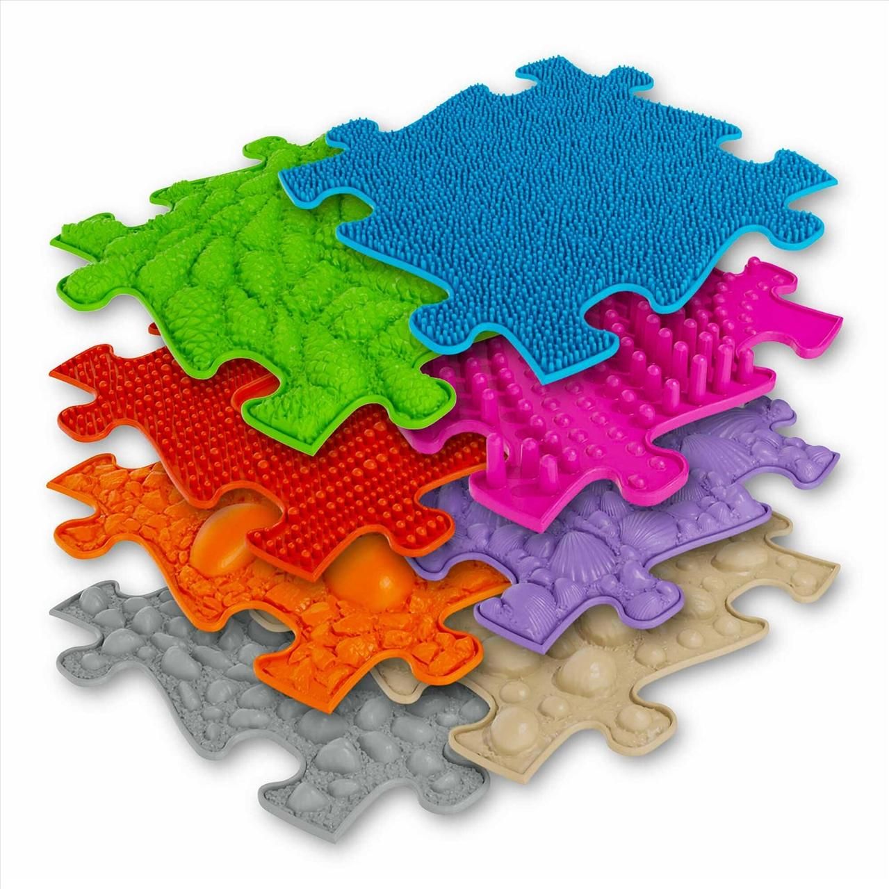 Muffik ortopédiai puzzle szőnyeg - Medium 1 készlet, A változat, 8 db