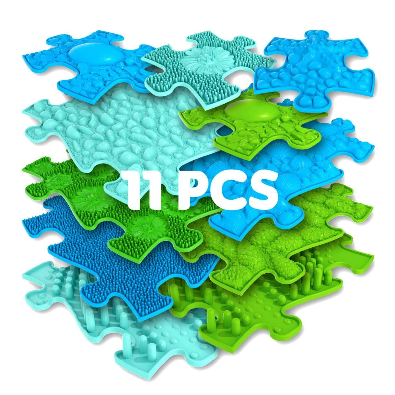 Muffik ortopédiai puzzle szőnyeg - óceán alapkészlet, 11 db