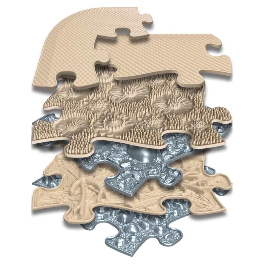 Muffik ortopédiai puzzle szőnyeg - Spa készlet, 12 db