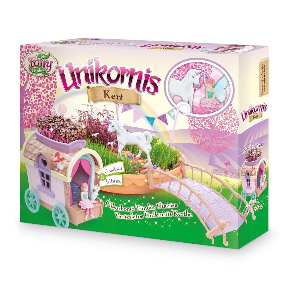 My Fairy Garden Unikornis kert ekhós szekérrel