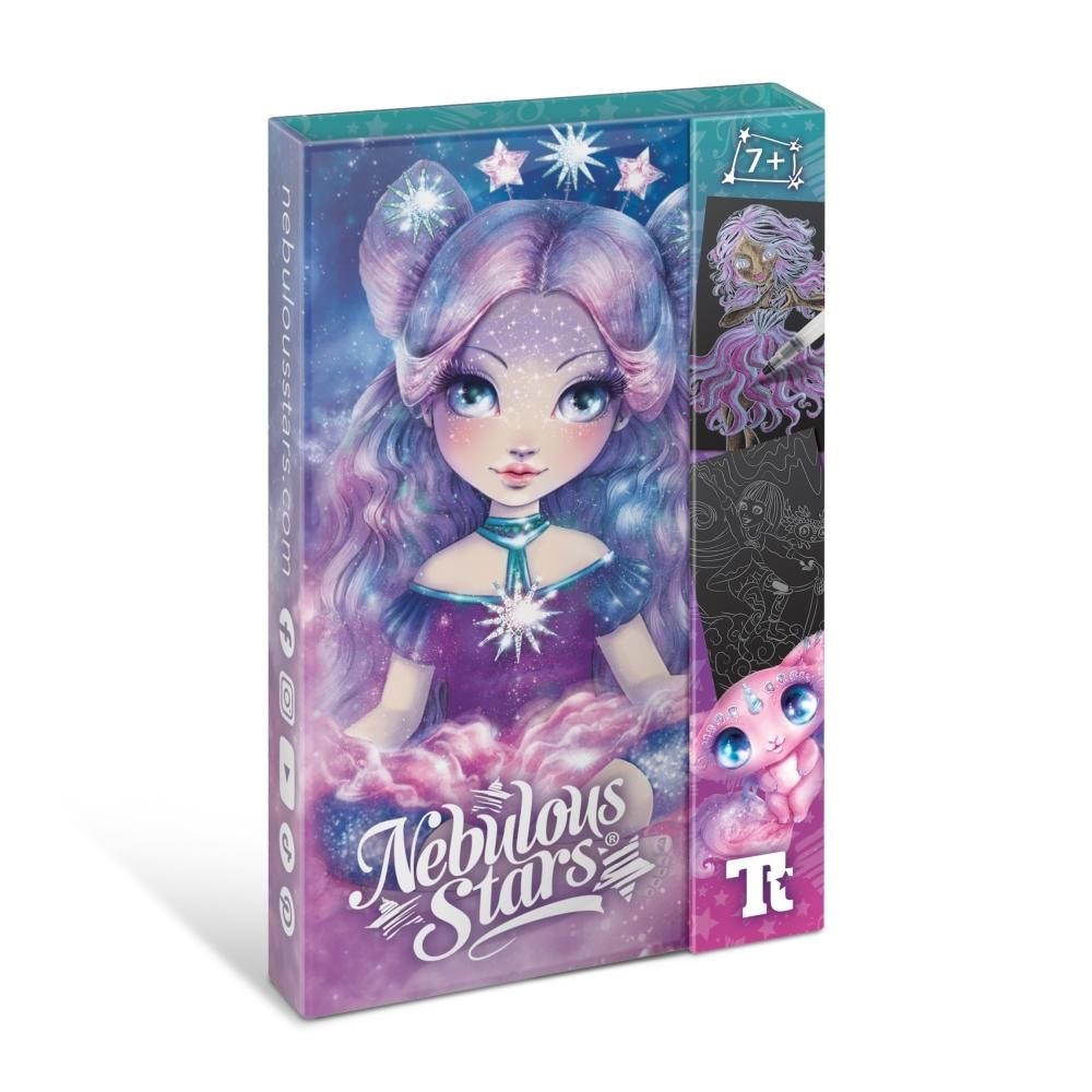 Nebulous Stars Akvarell színező fekete lapokkal