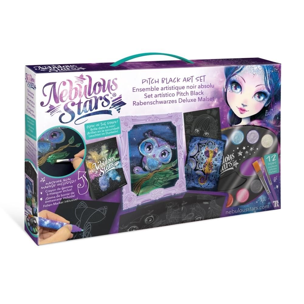 Nebulous Stars Színező készlet fekete lapokkal, táskában