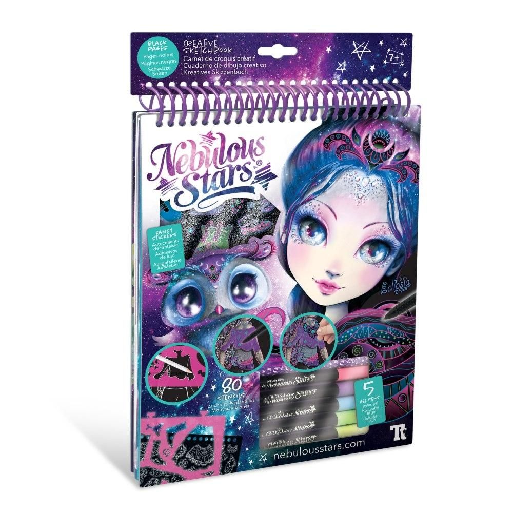 Nebulous Stars Tervező füzet, fekete lapokkal - Eclipsia