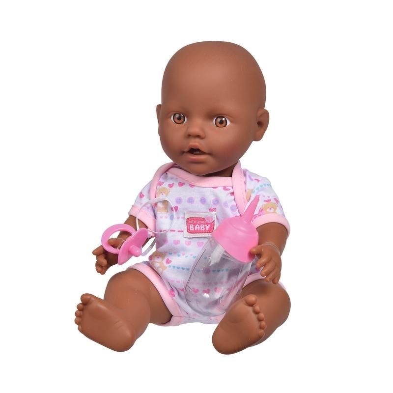 New Born Baby pisilős baba 30 cm, fekete