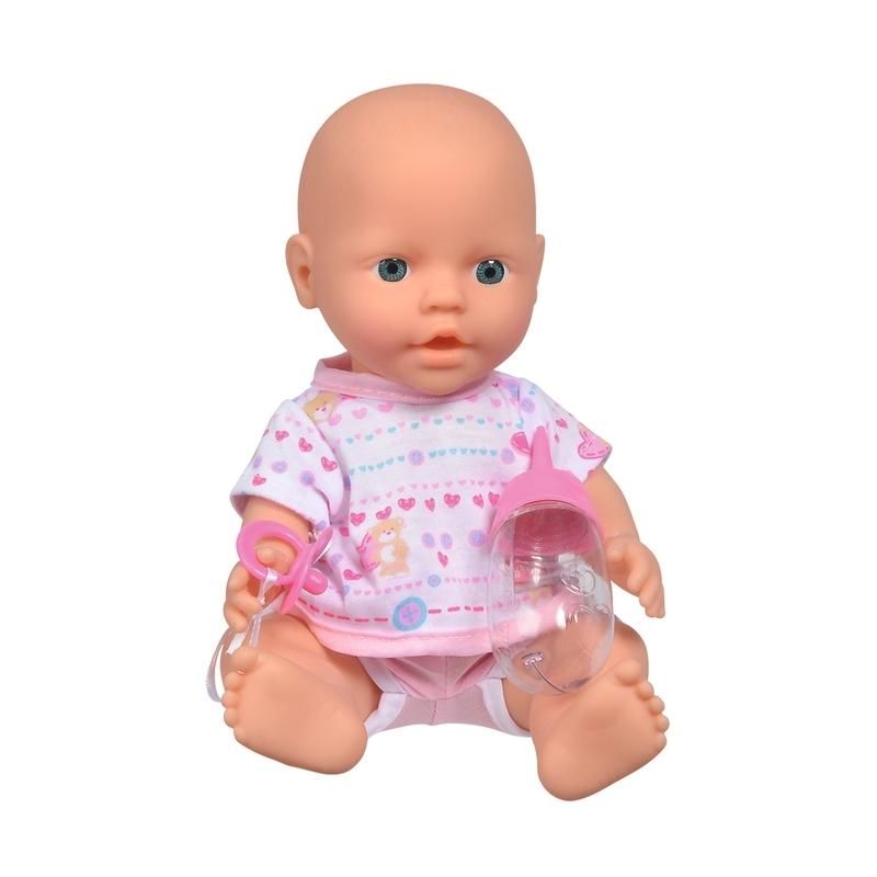 New Born Baby pisilős baba 30 cm, rózsaszín