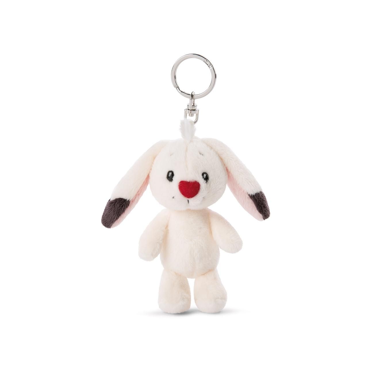 NICI Love Bolyhos nyuszi plüss kulcstartó, 10 cm