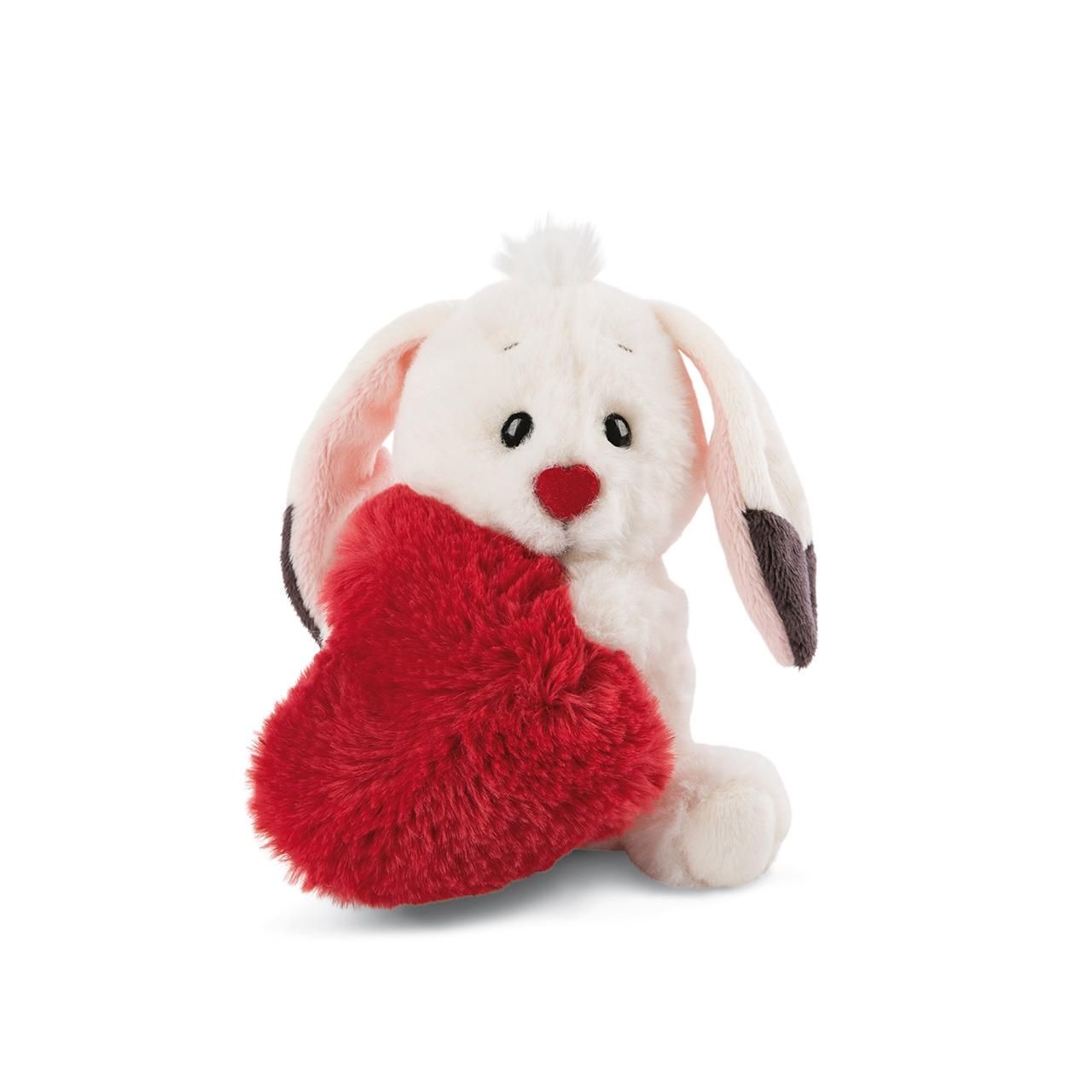 NICI Love Bolyhos nyuszi szívvel plüss, 13 cm