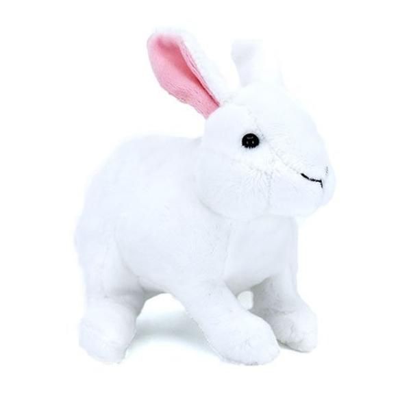 Nyuszi fehér plüss 18 cm