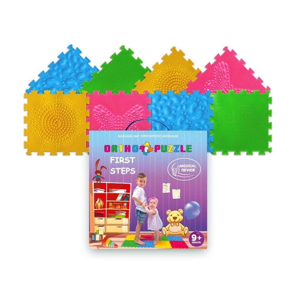 Ortopédiai masszázs puzzle szőnyeg szett - Első lépések