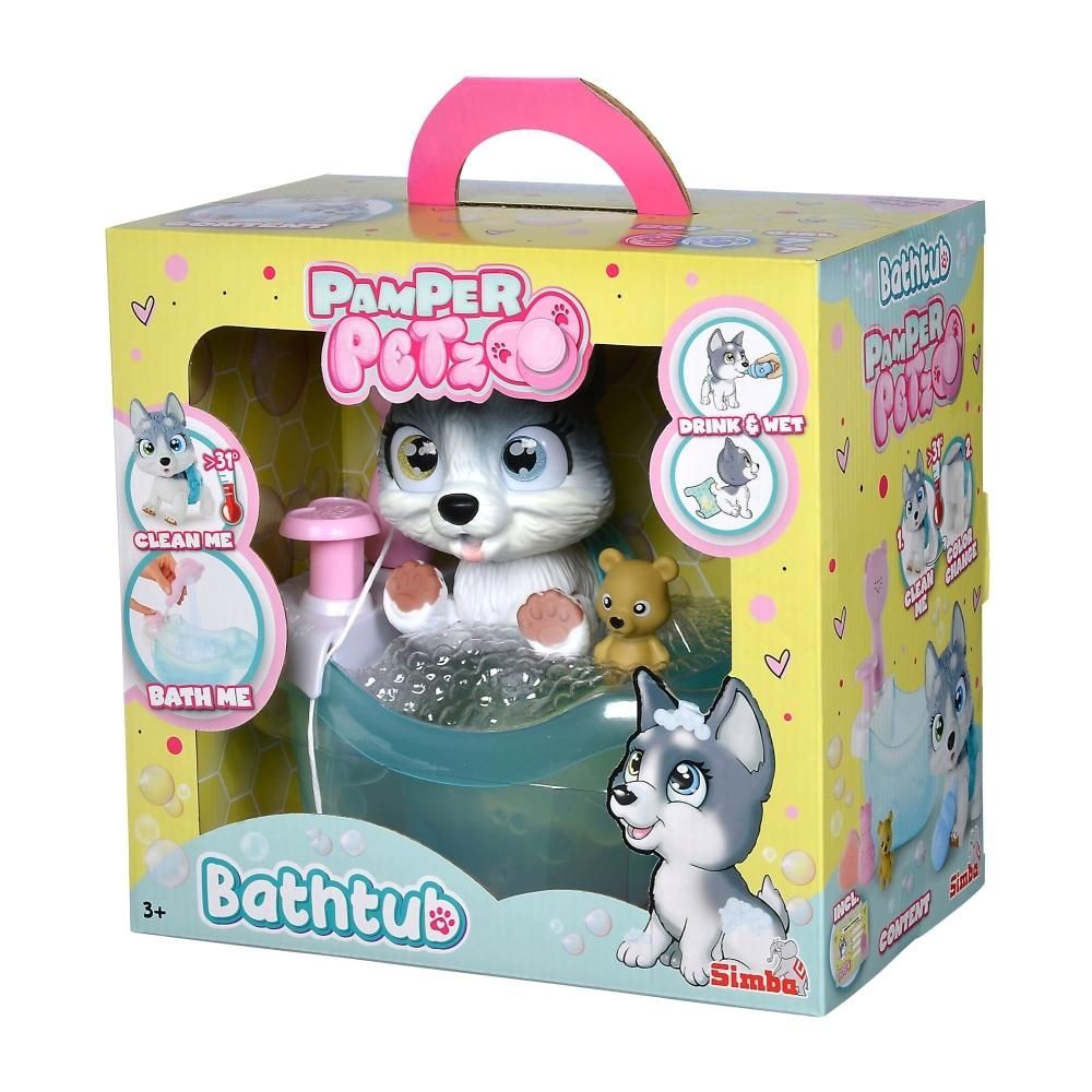 Pamper Petz Husky pisilő funkcióval, fürdőkáddal