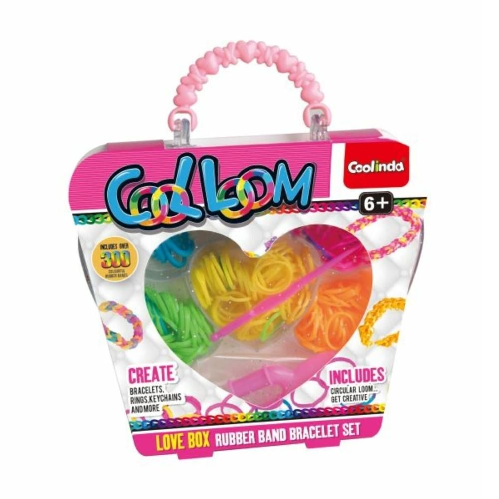 Paulinda Cool Loom - Gumikarkötő készítő szett, kis szíves dobozban