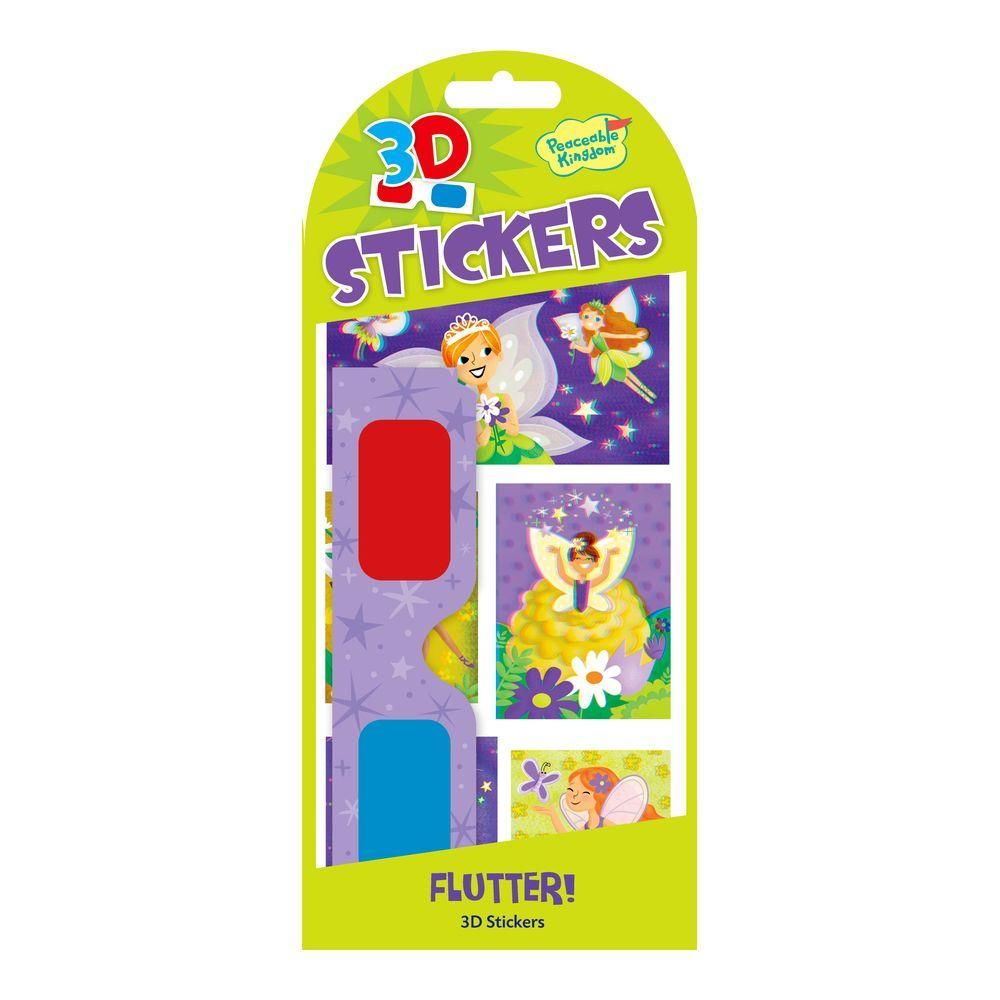 Peaceable Kingdom 3D Matrica szemüveggel - tündérek