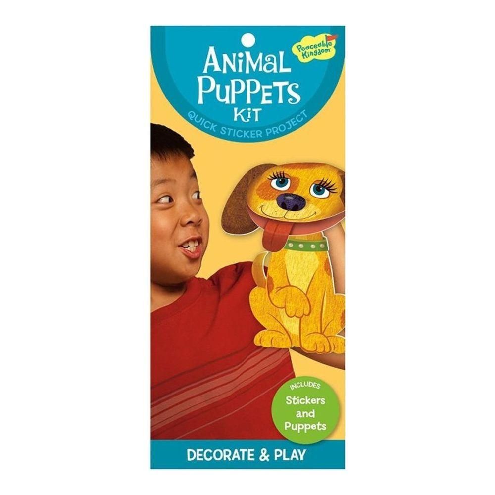 Peaceable Kingdom Matrica szett - állatkás bábkészítő