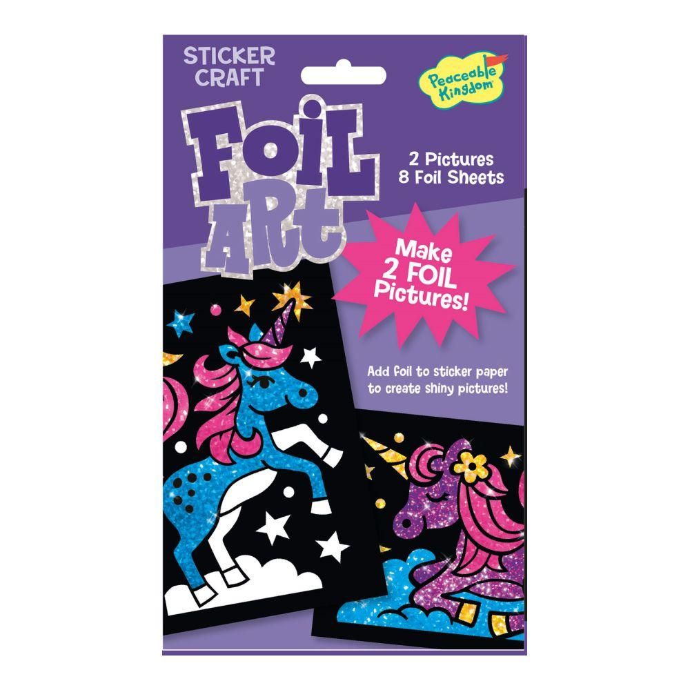 Peaceable Kingdom Matrica szett - unikornis