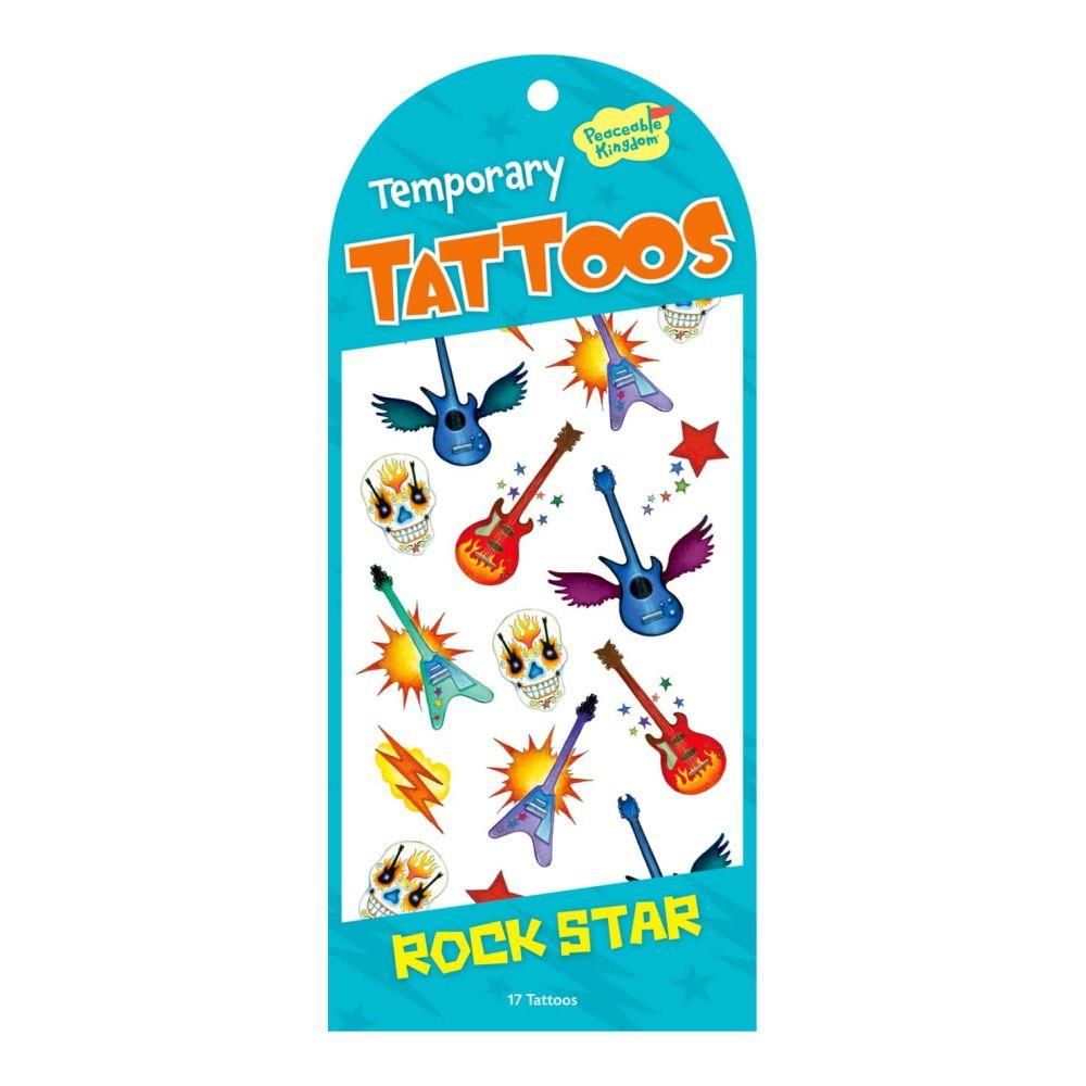 Peaceable Kingdom Matrica tetoválás - rock star