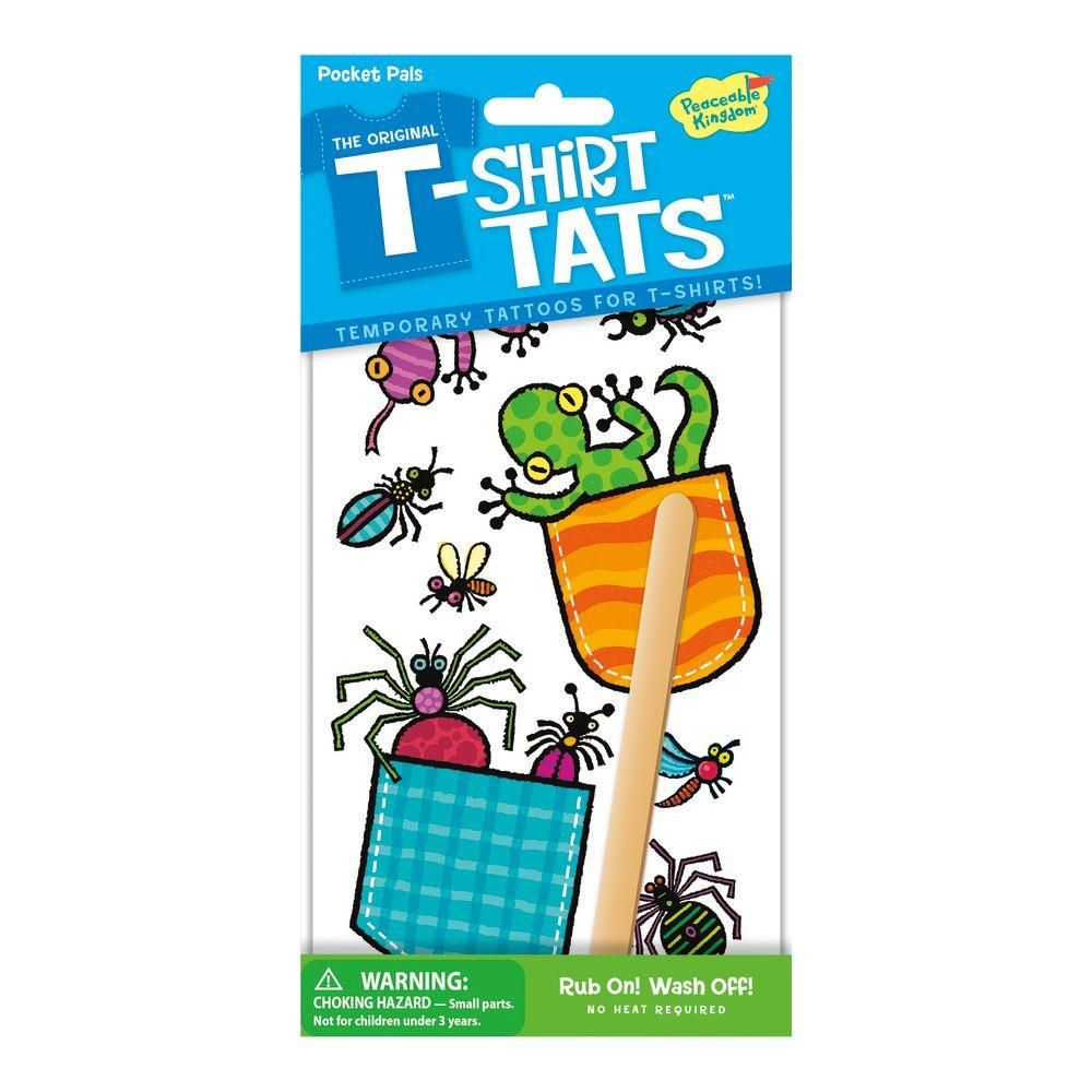 Peaceable Kingdom Póló matrica - bogarak a zsebben 