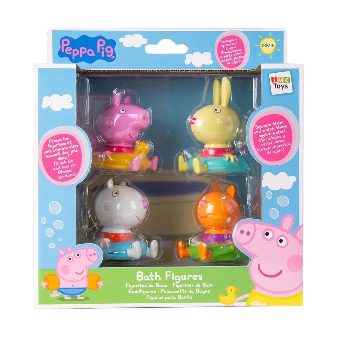 Peppa malac fürdős figura, 4 darabos (többféle)