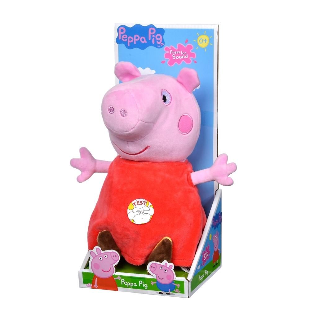 Peppa Pig plüss hanggal, 22cm - Peppa