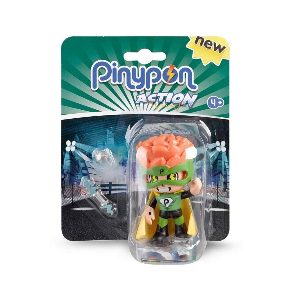 Pinypon Action Szuperhős figura zöld ruhában